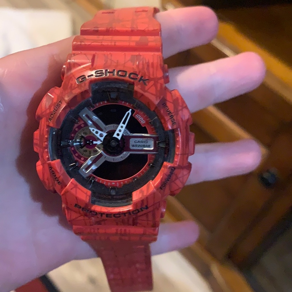 Red G-Shock Watch Red Adjustable